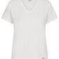 Cotton V-Neck T-Shirt | White