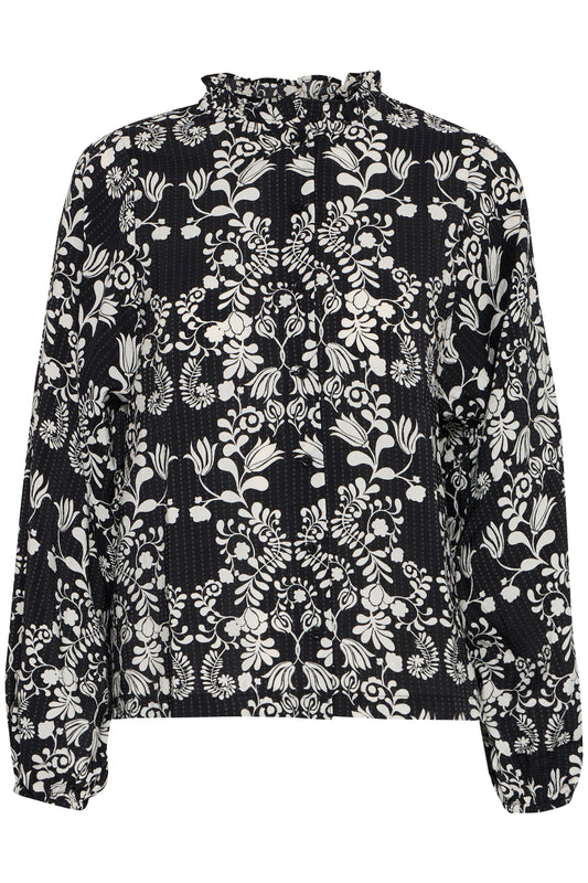 Ichi Ihgocina Shirt | Black Flower