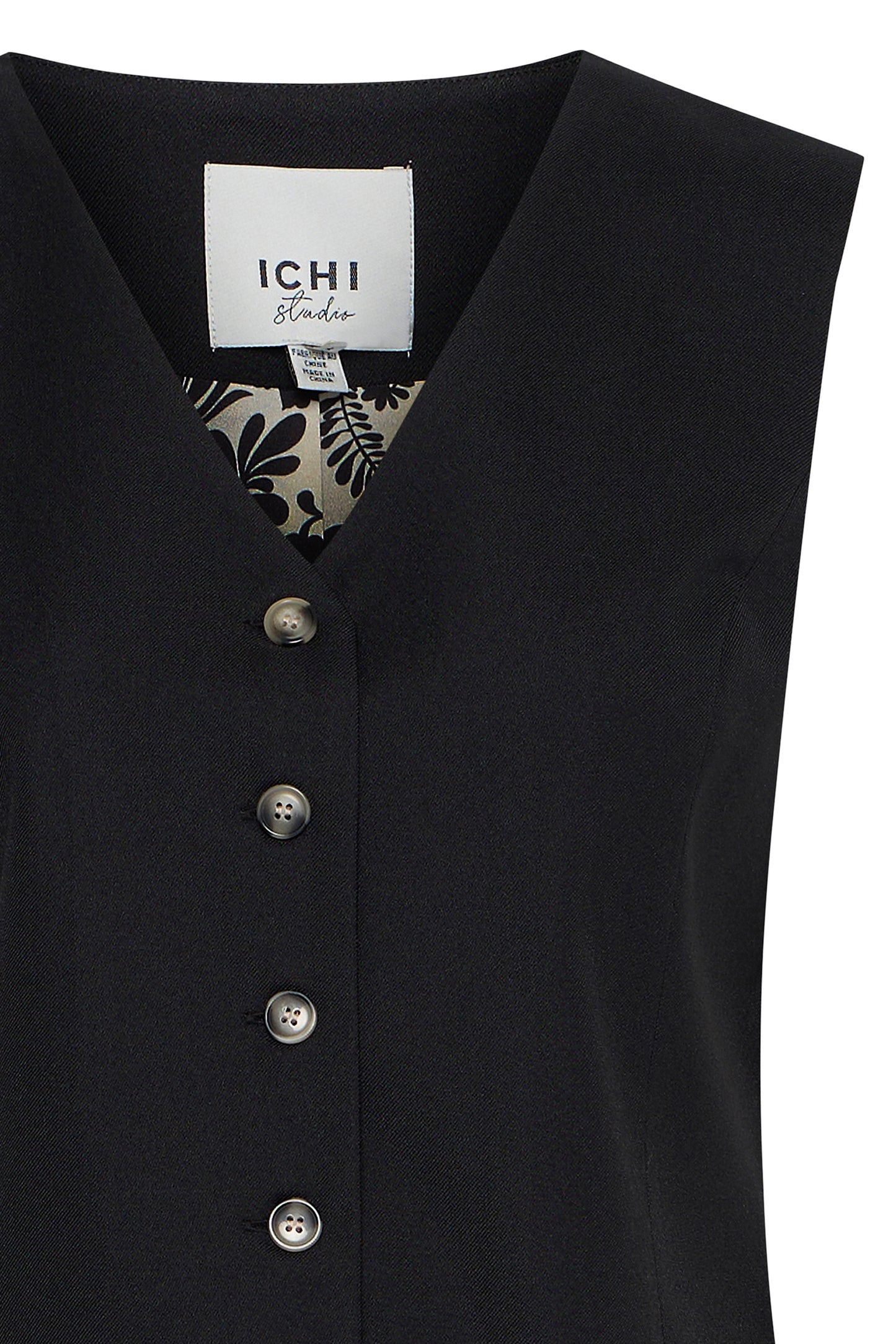 Ichi Ihzimmie Waistcoat | Black