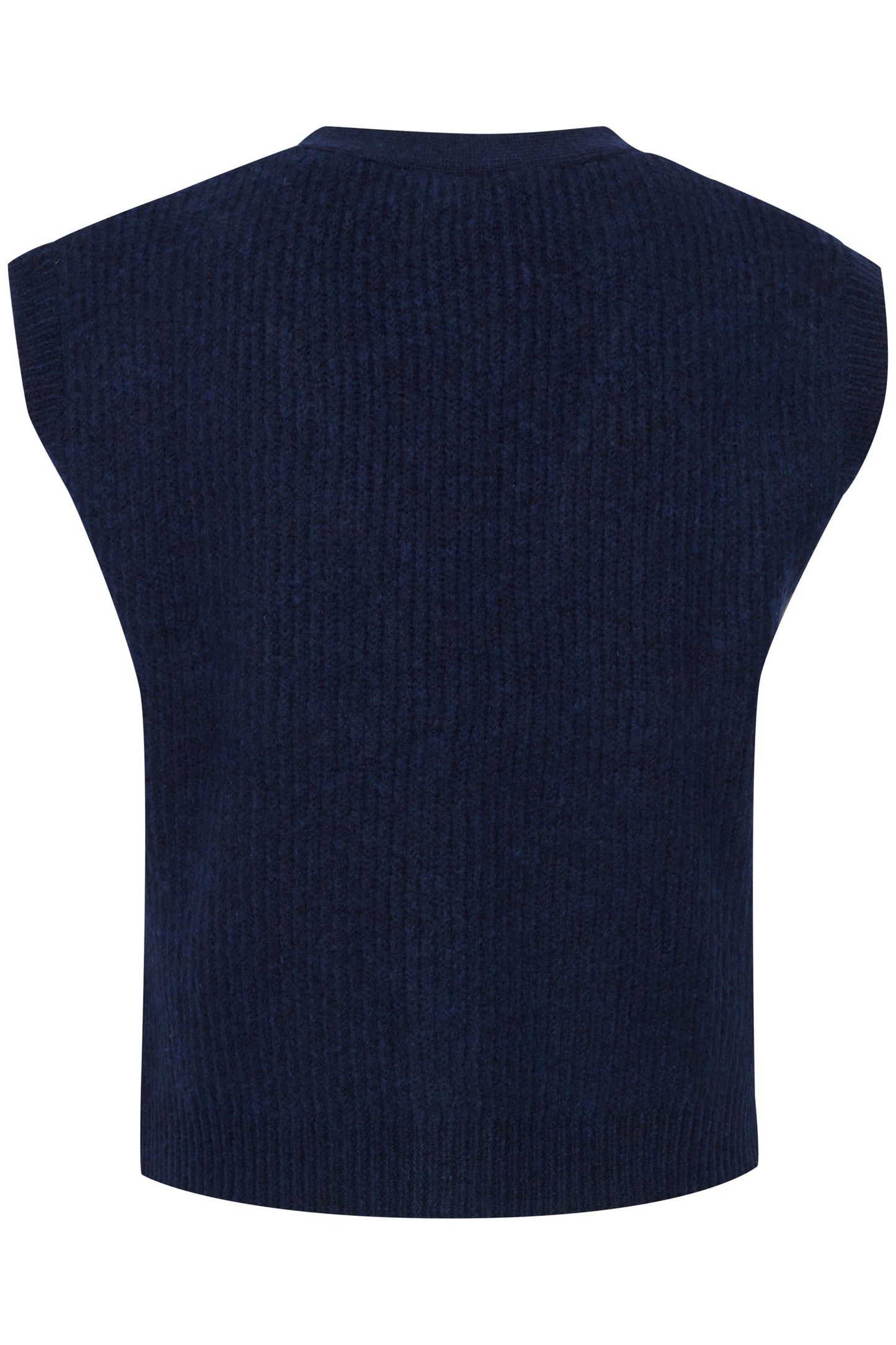 Ichi Ihpovoke Knitted Waistcoat | Medieval Blue