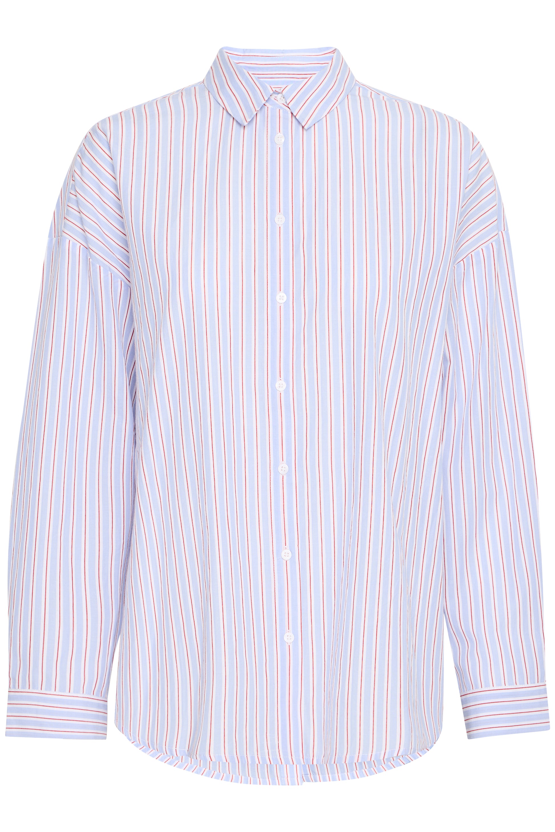 Ichi IhJanex Shirt | Blue Multi Stripe