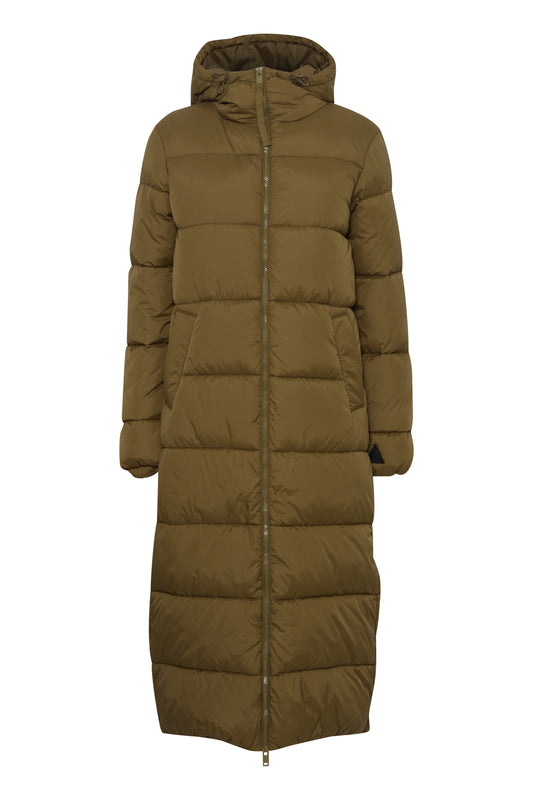 B Young Bybomina Long Coat | Military Olive