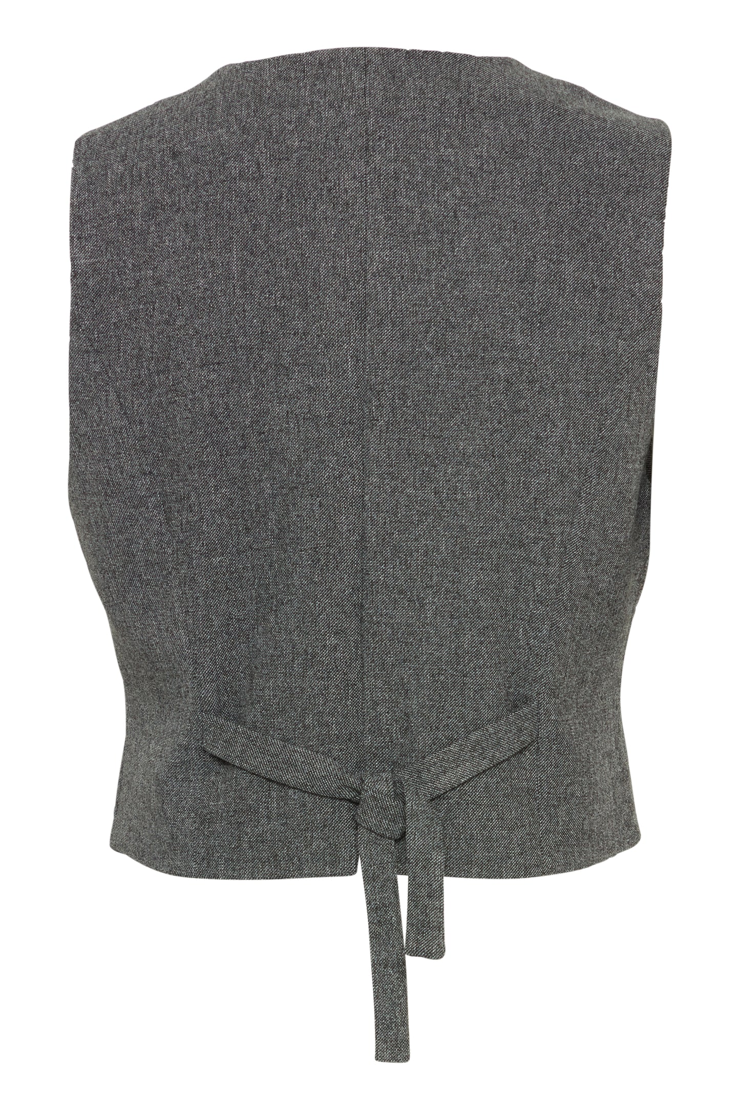 B Young ByEtona Waistcoat | Mid Grey Melange