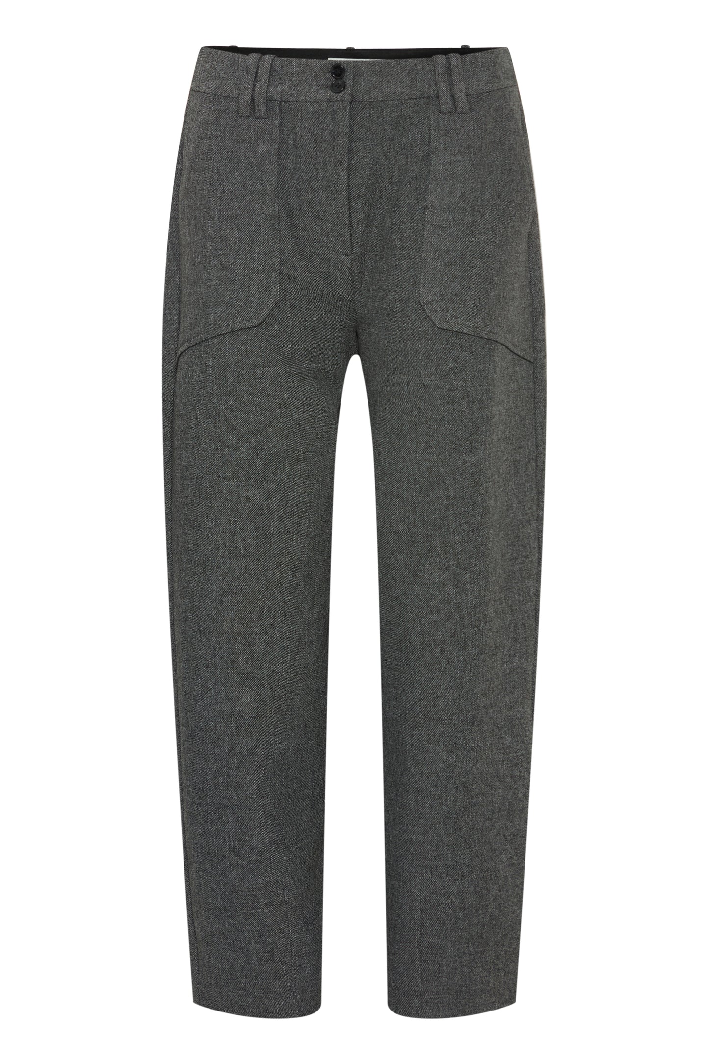 B Young ByEtona Pants | Mid Grey Melange