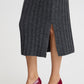 B Young Marianne Slim Skirt | Dark Grey Melange