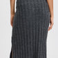 B Young Marianne Slim Skirt | Dark Grey Melange