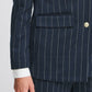 B Young ByRowan Stripe Blazer | Navy Mix