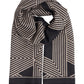 B Young Bavibi Geometric Scarf | Black Mix