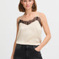 B Young ByFlair Lace Cami | Cement