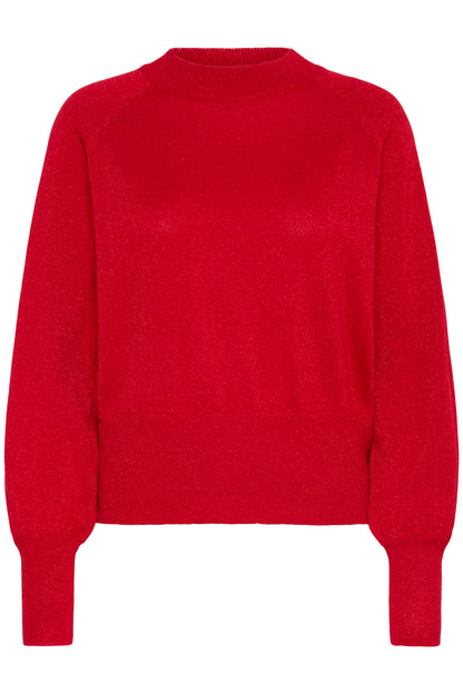 B Young ByMobbe Jumper | Haute Red