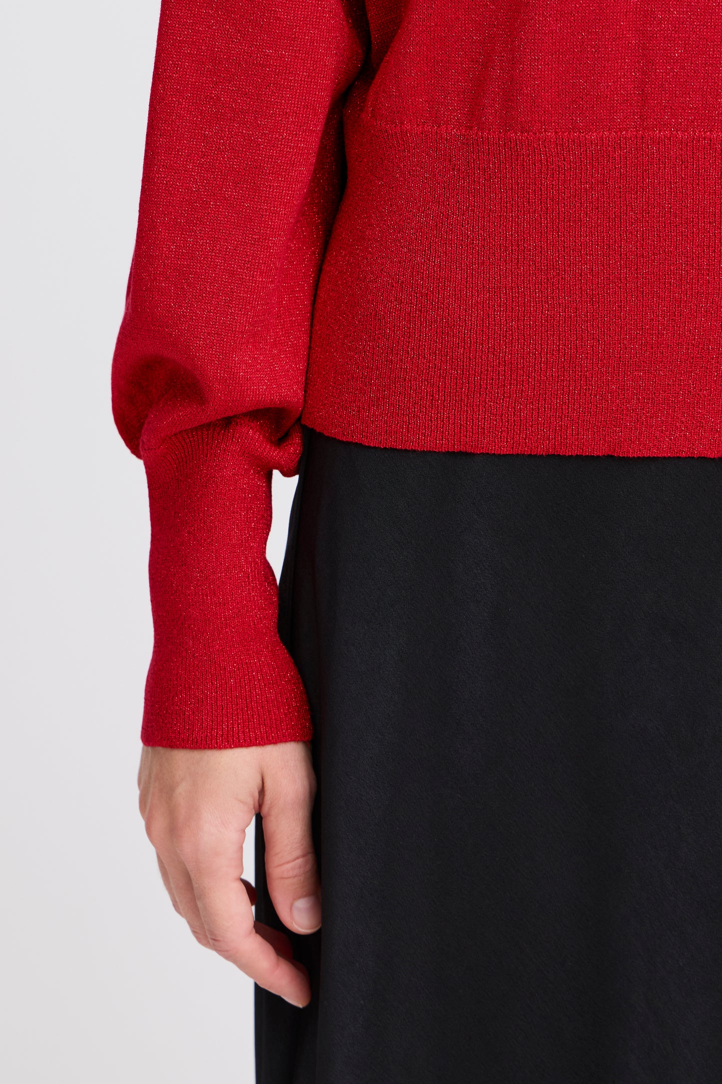 B Young ByMobbe Jumper | Haute Red