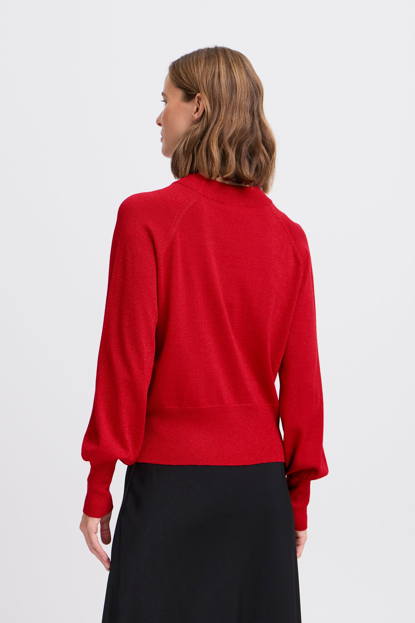 B Young ByMobbe Jumper | Haute Red