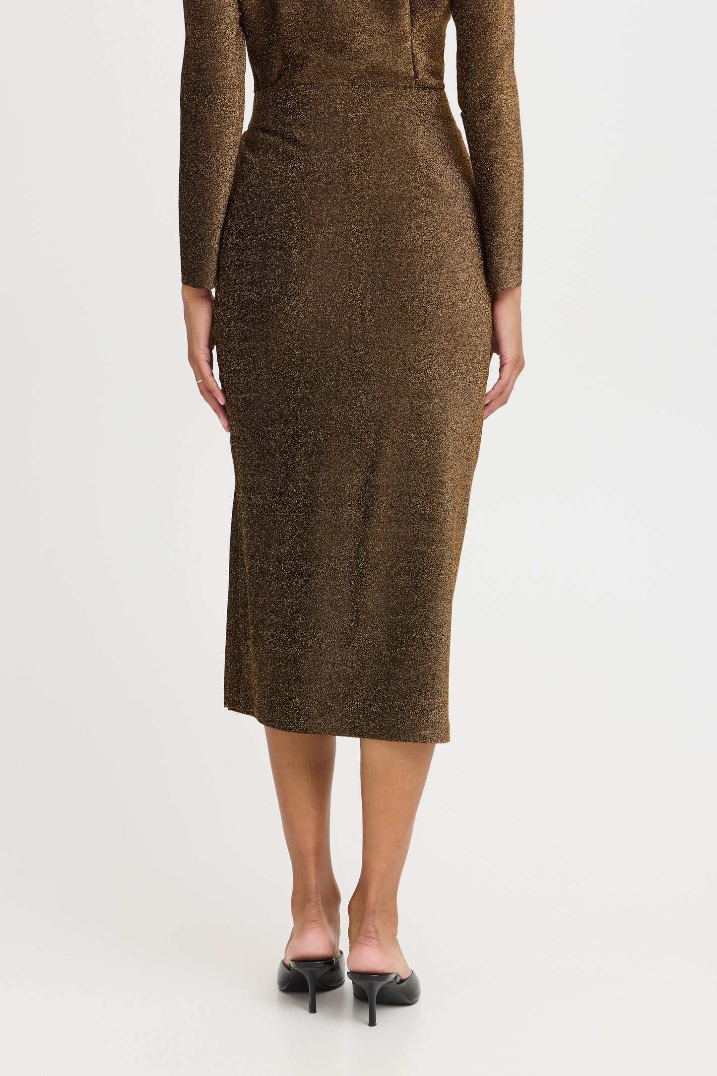 B Young ByTacha Skirt | Gold Mix