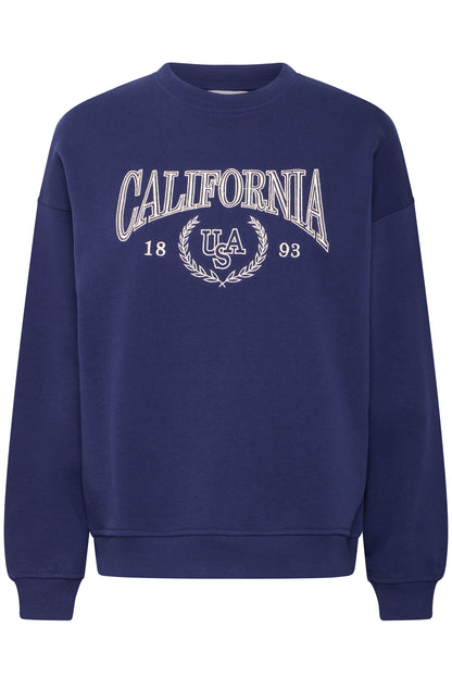 B Young Bysoma Sweatshirt | Medieval Blue