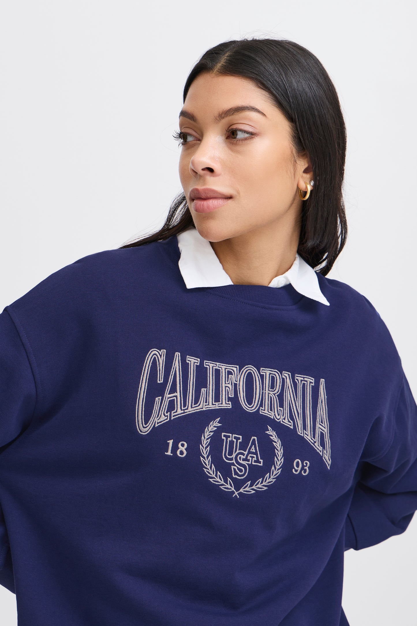 B Young Bysoma Sweatshirt | Medieval Blue