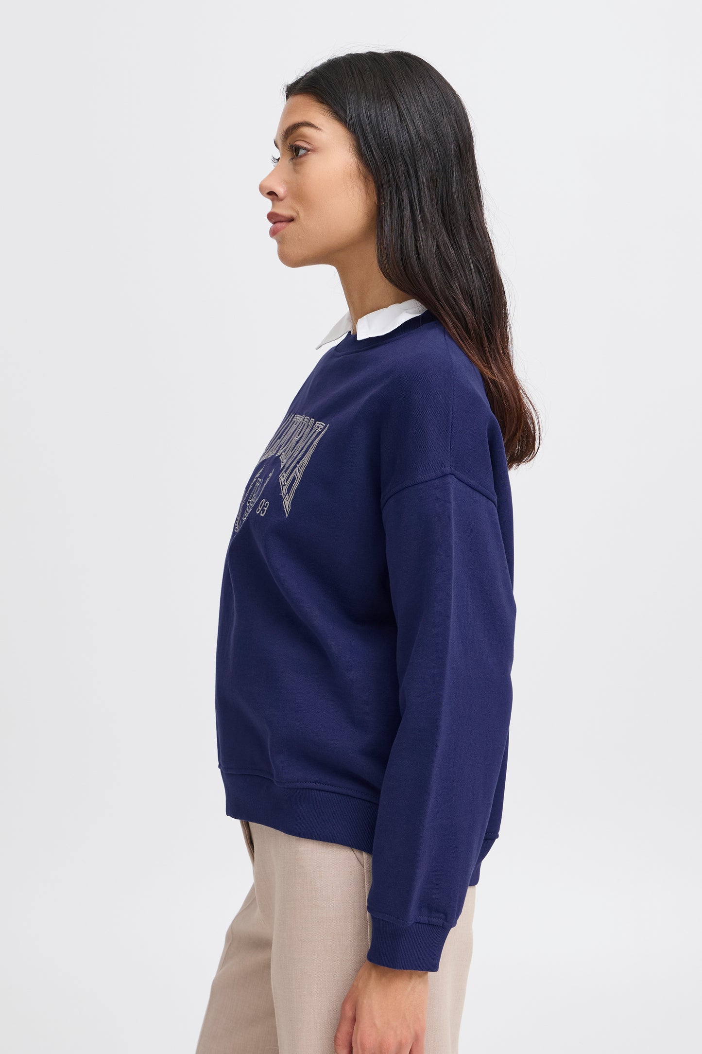 B Young Bysoma Sweatshirt | Medieval Blue