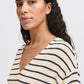 B Young Bysif Stripe Pullover | Birch Mix