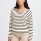 B Young Bysif Stripe Pullover | Birch Mix