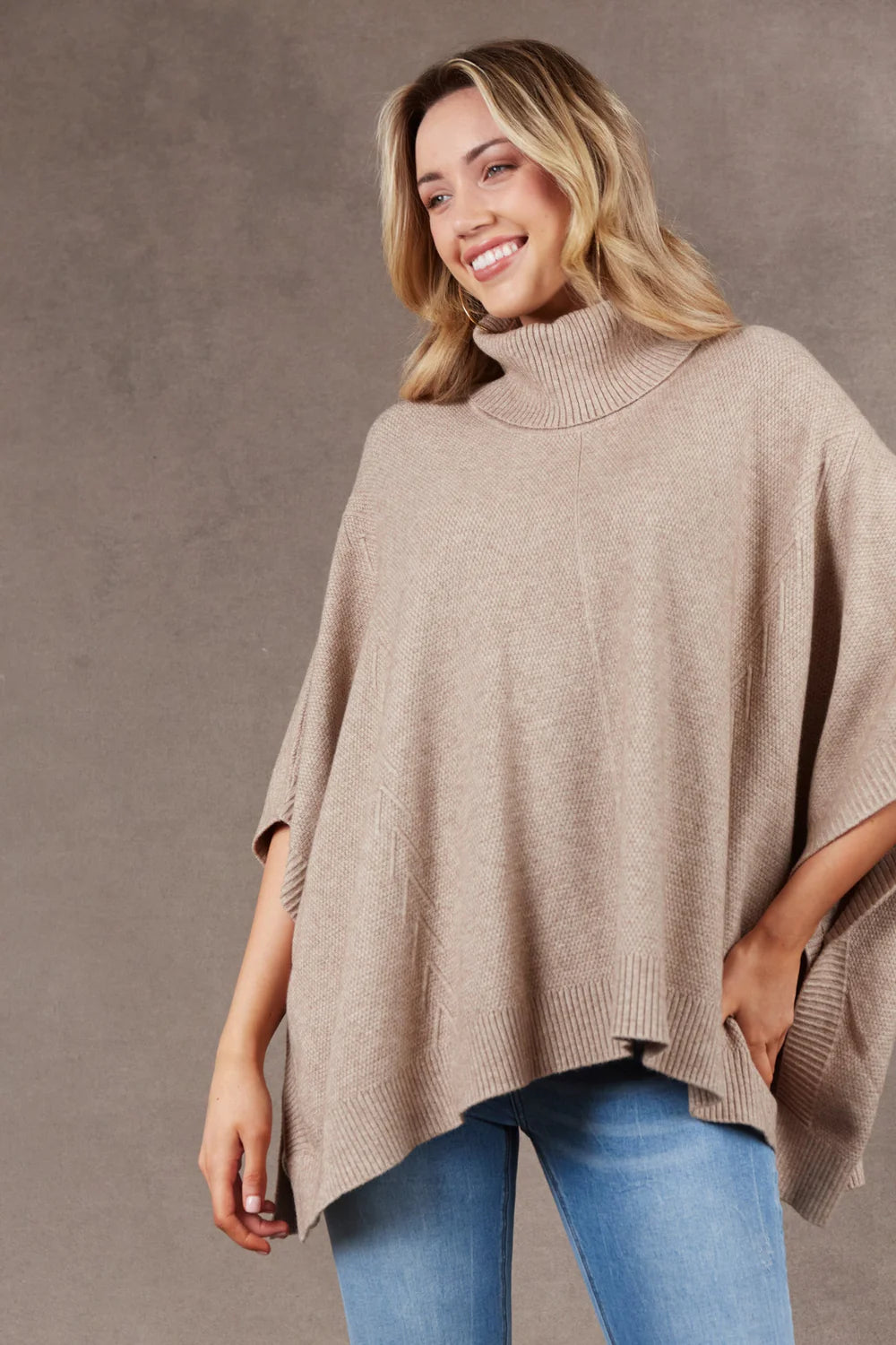 Eb & Ive Nawi Poncho | Barley