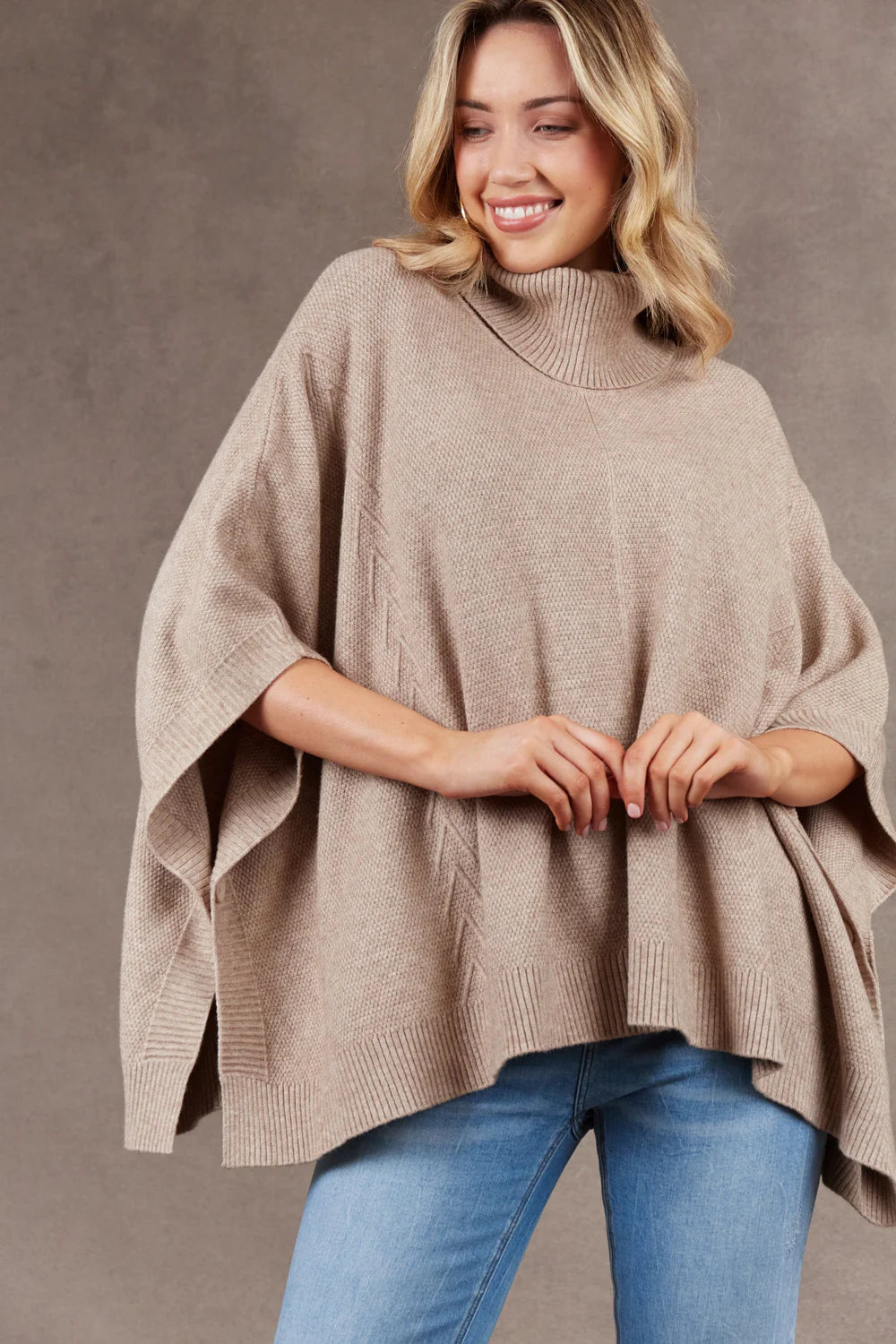 Eb & Ive Nawi Poncho | Barley