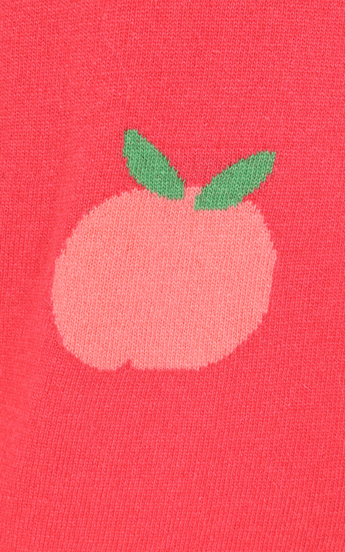 Cashmere Blend Fruit Decorated Jumper | Peach