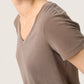 Soaked in Luxury Columbine V-Neck T-Shirt | Morel