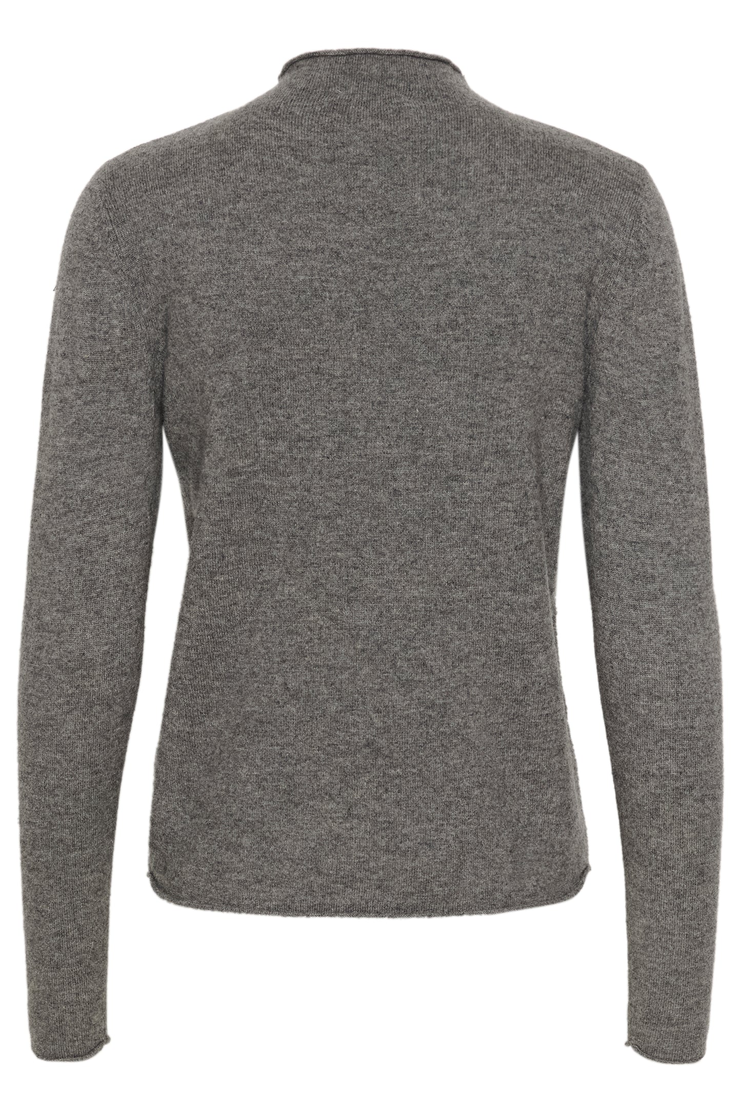 Soaked in Luxury Molina Mockneck Pullover | Grey Melange