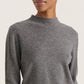 Soaked in Luxury Molina Mockneck Pullover | Grey Melange