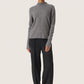 Soaked in Luxury Molina Mockneck Pullover | Grey Melange