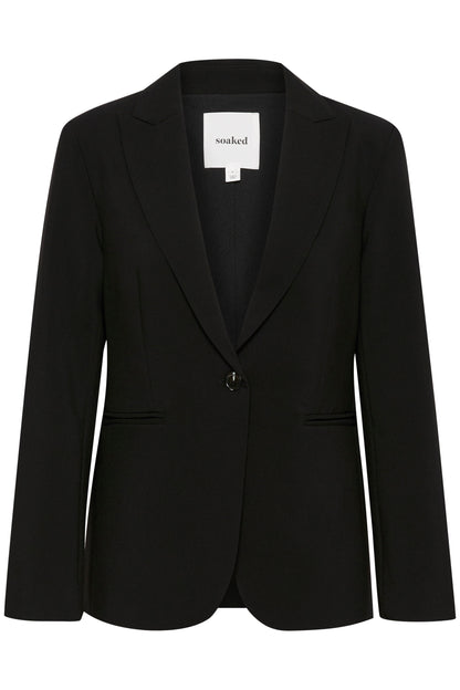 Soaked in Luxury Corinne Short Blazer | Black