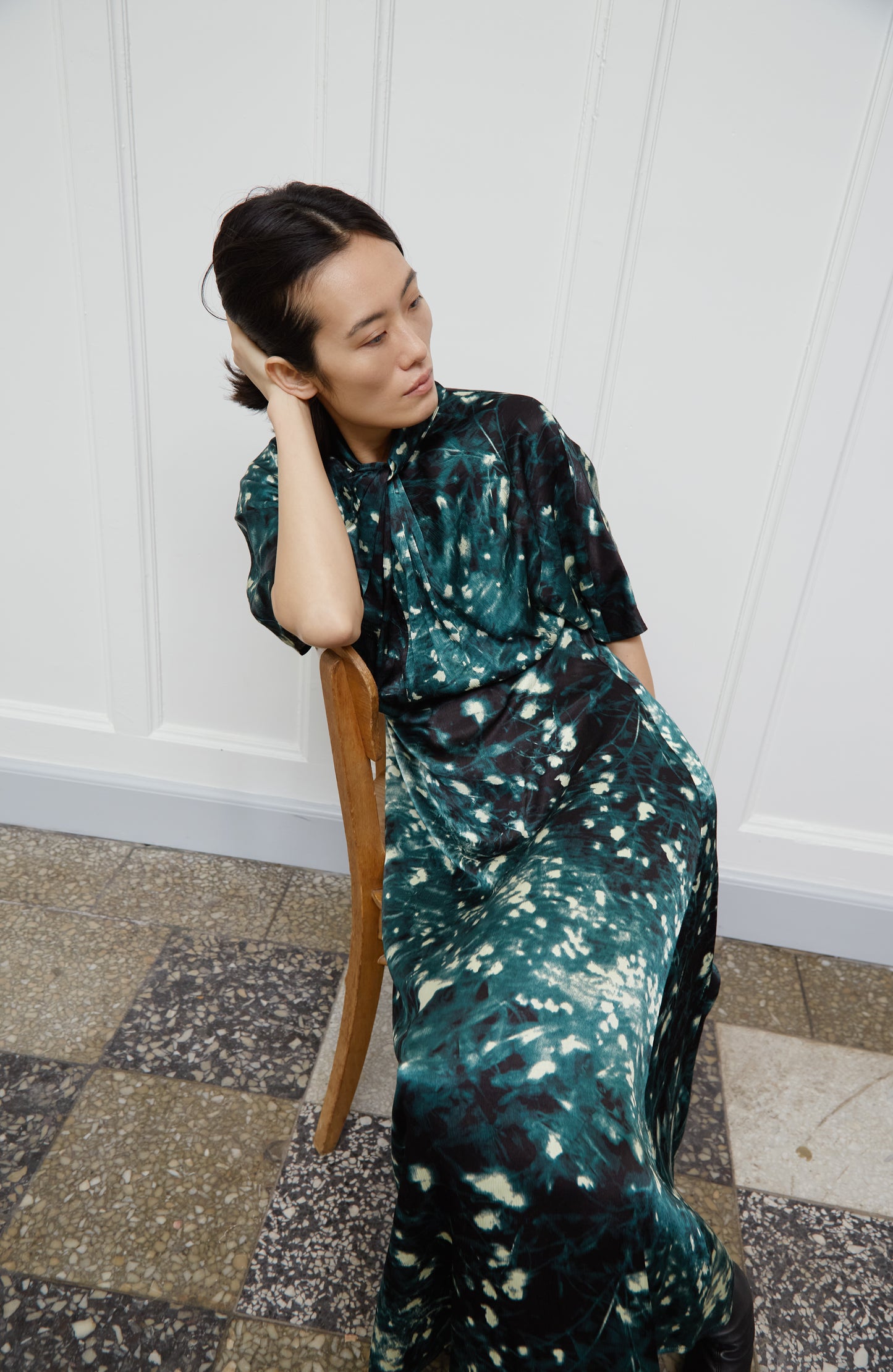 Soaked in Luxury Miria Dress | Rain Forest Splash Print