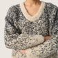 Soaked in Luxury Venessa Pullover | Oatmeal & Grey Jacquard