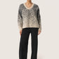 Soaked in Luxury Venessa Pullover | Oatmeal & Grey Jacquard