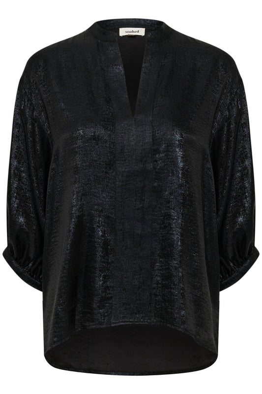 Soaked in Luxury Elvie Amily Blouse | Black