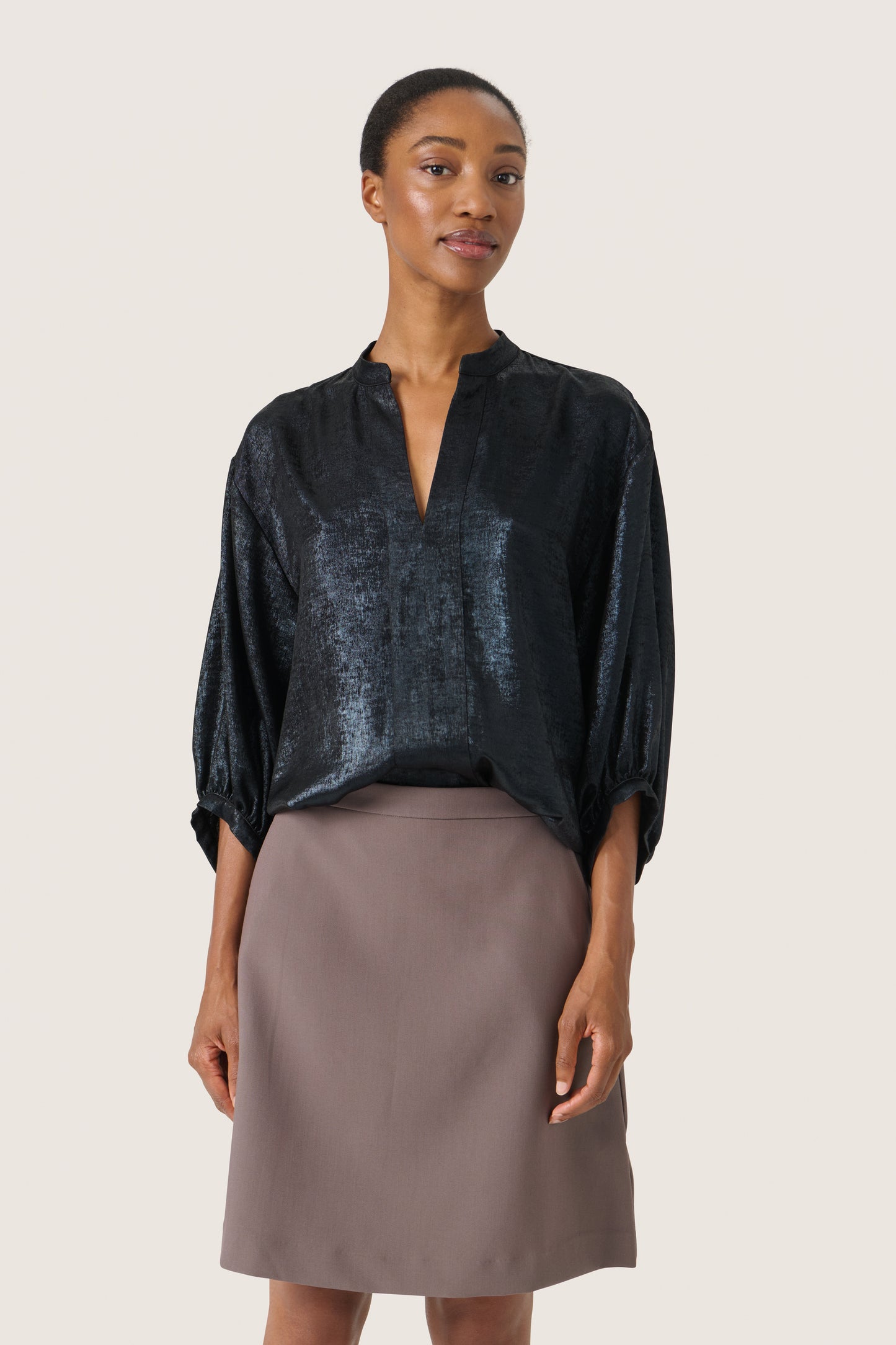 Soaked in Luxury Elvie Amily Blouse | Black