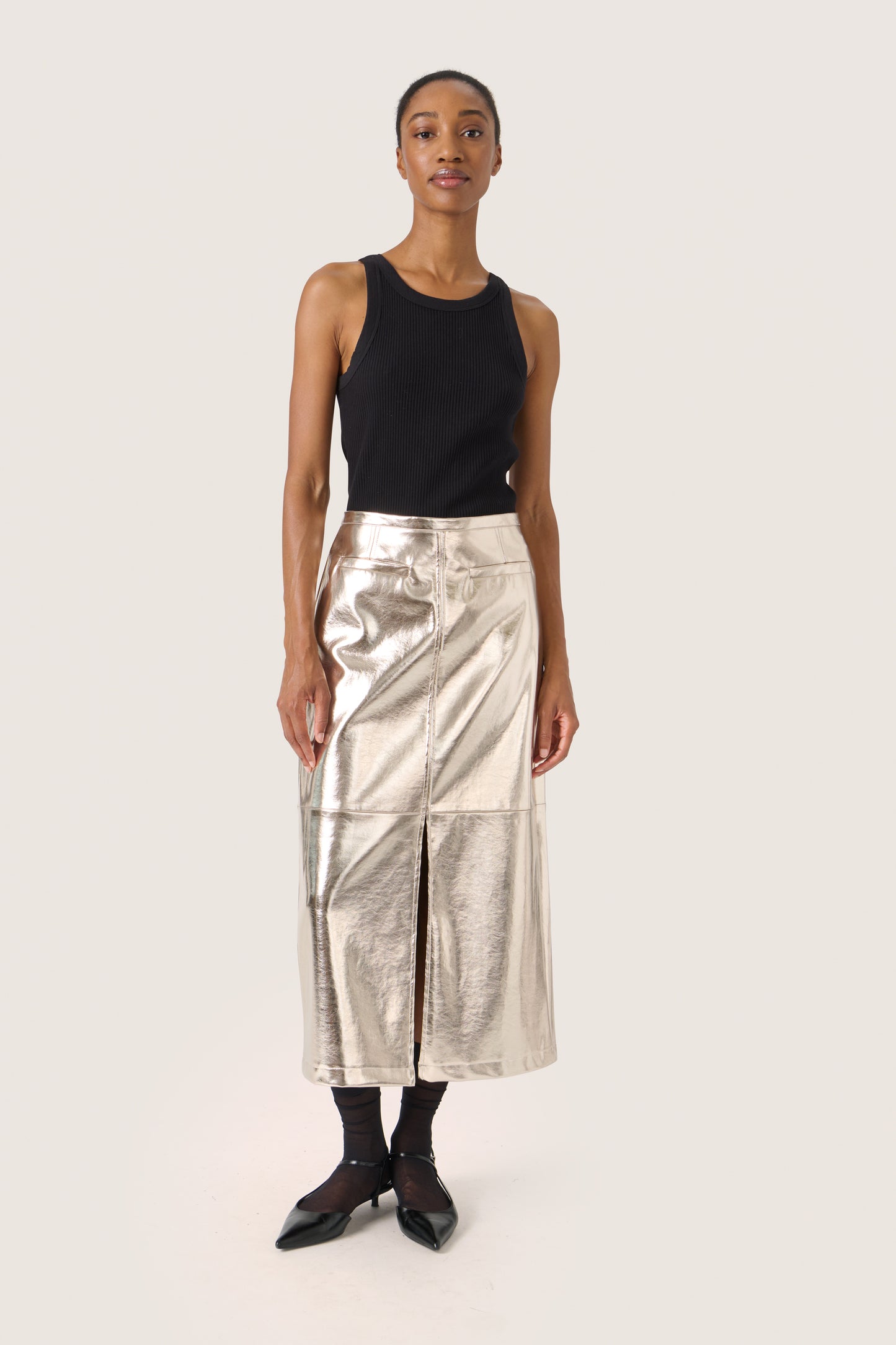 Soaked in Luxury Danila Skirt | Gold