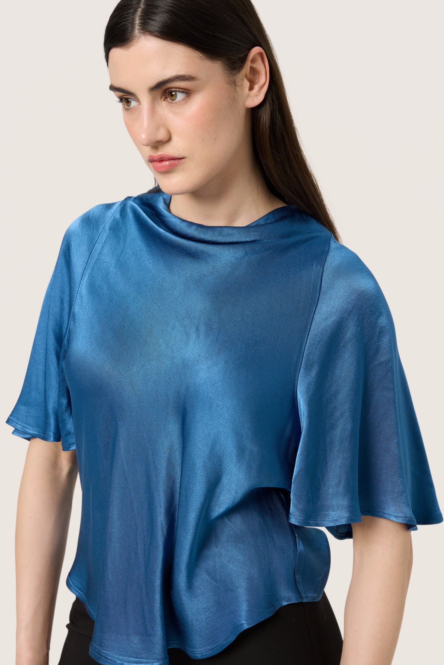 Soaked in Luxury Milu Katharine Blouse | Ensign Blue