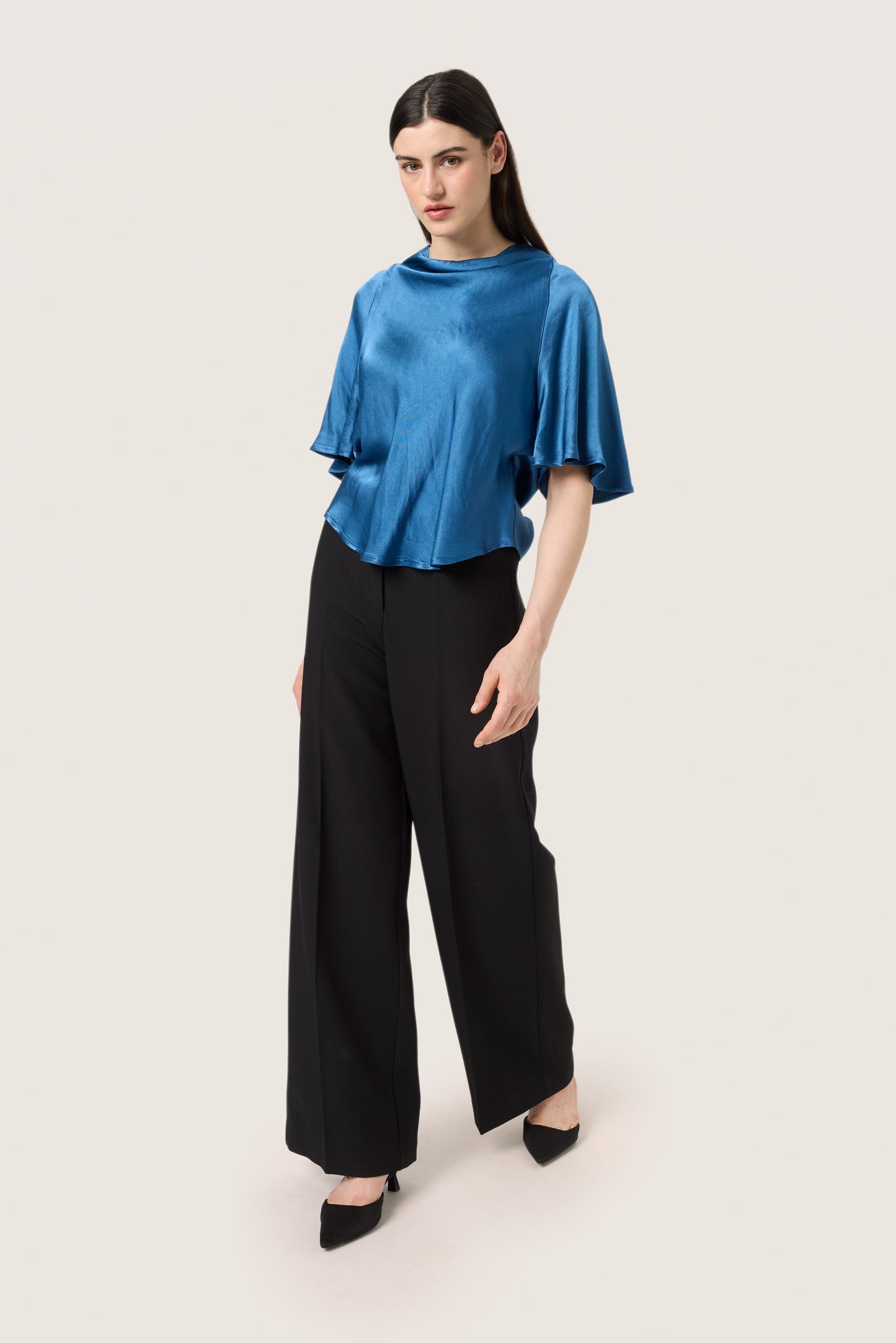 Soaked in Luxury Milu Katharine Blouse | Ensign Blue