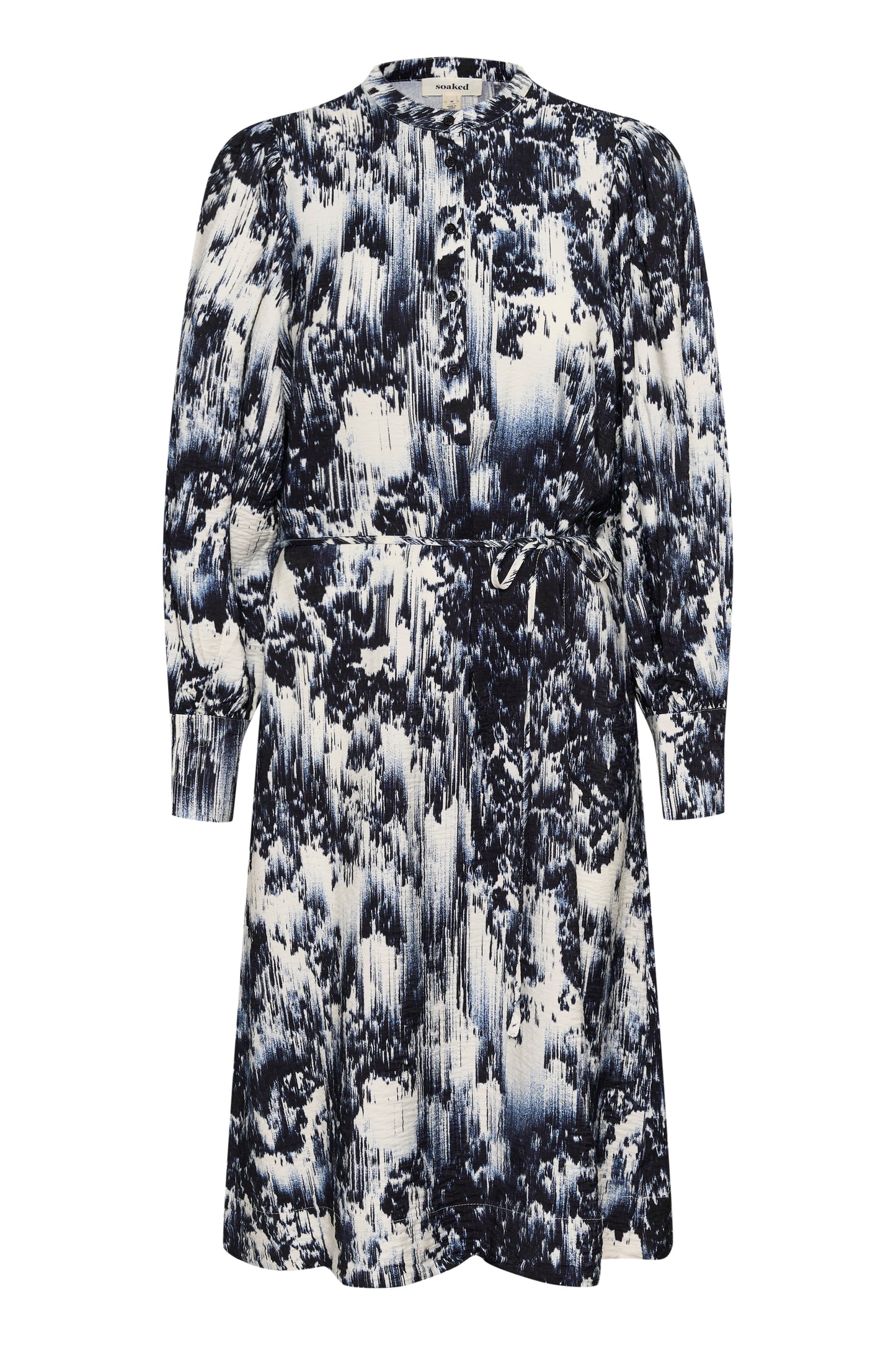 Soaked in Luxury Jazzlyn Dress | Dark Navy Landscape Print