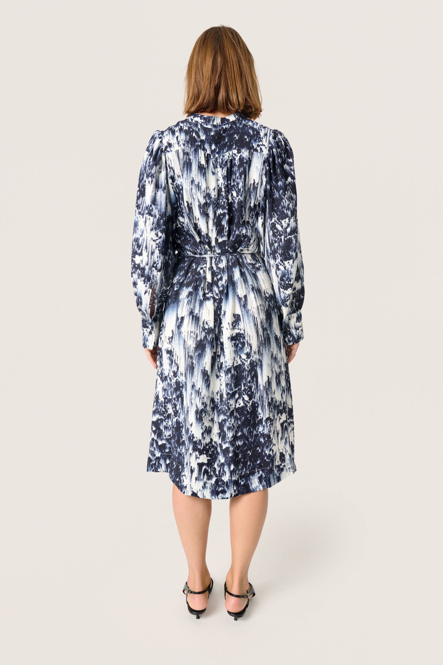 Soaked in Luxury Jazzlyn Dress | Dark Navy Landscape Print