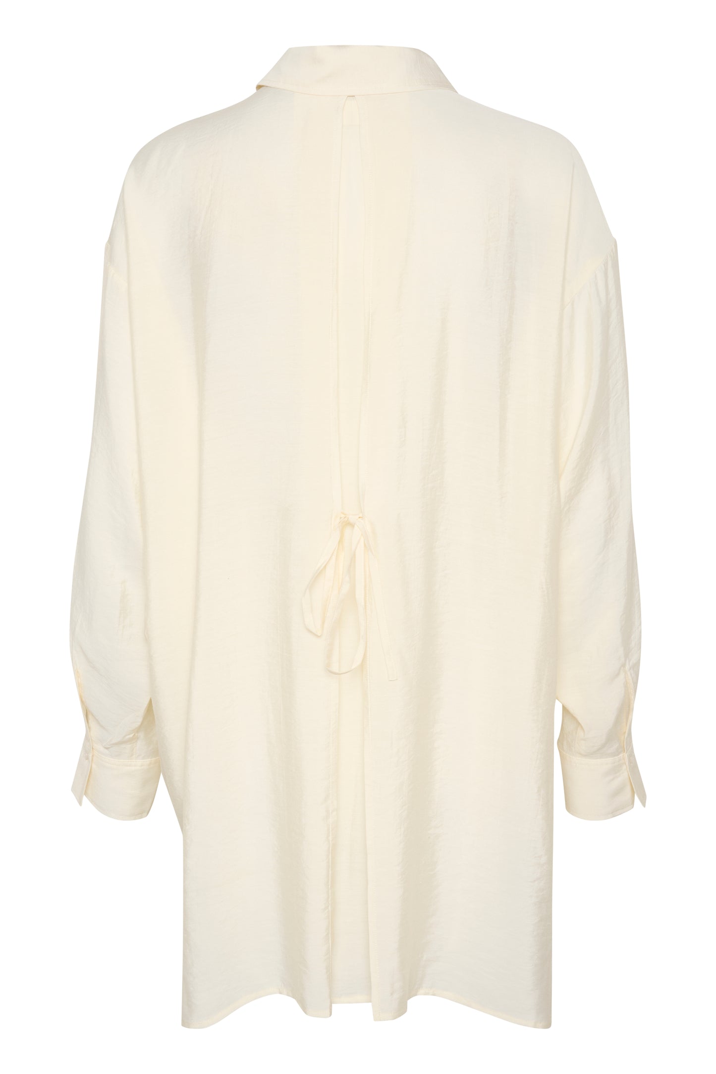 Soaked in Luxury Leodora Long Shirt | Whisper White