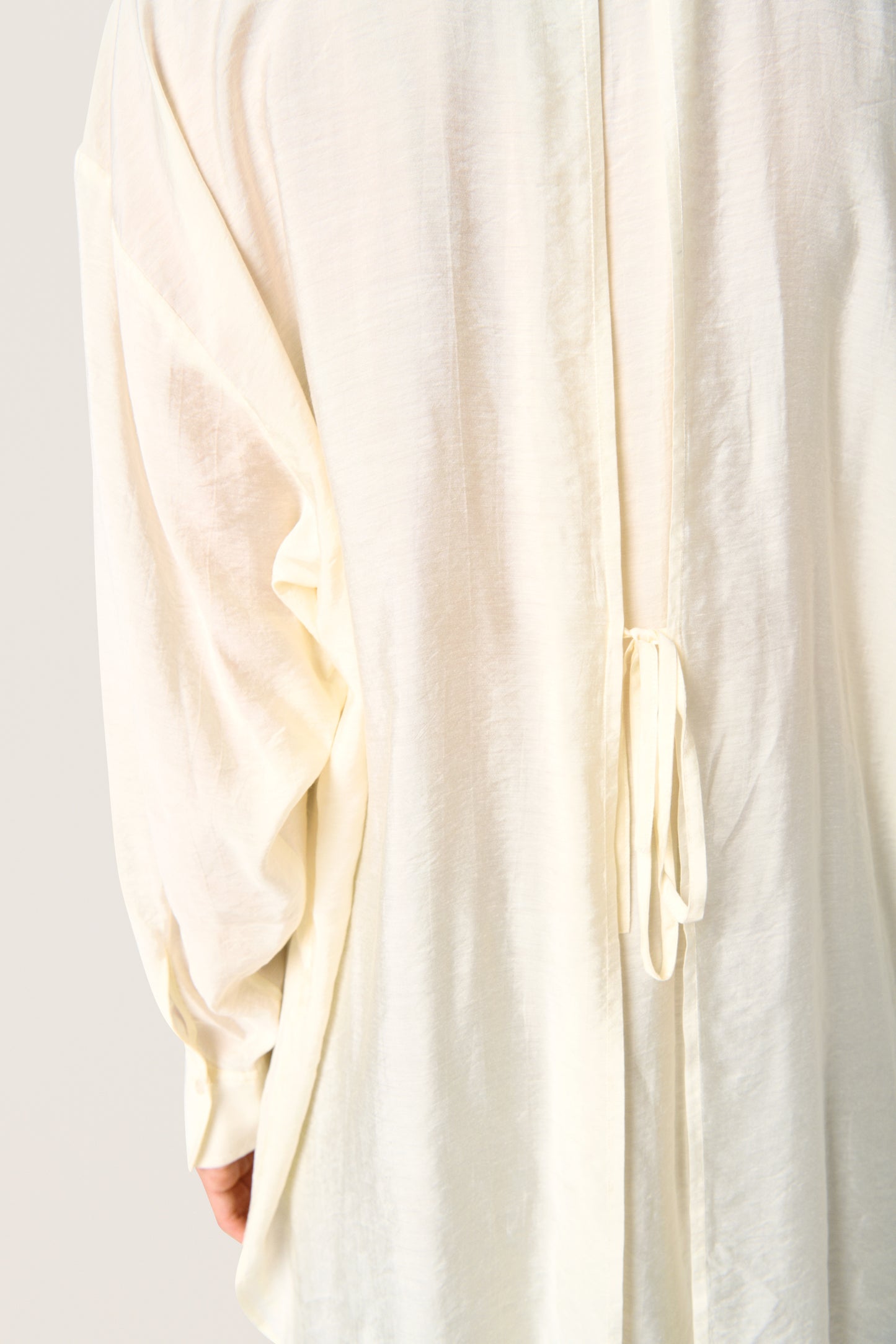 Soaked in Luxury Leodora Long Shirt | Whisper White