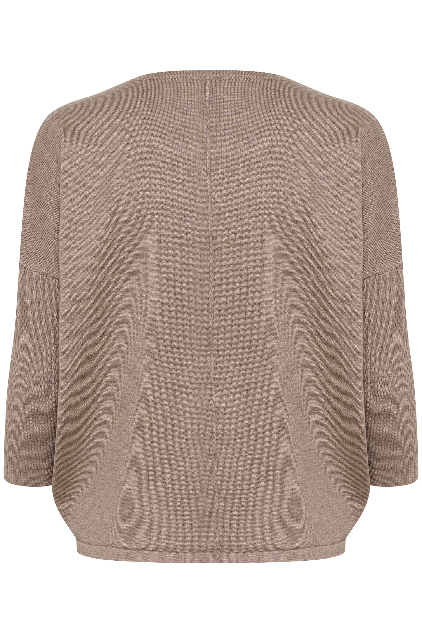 Saint Tropez Mila Round Neck Jumper | Iron Melange