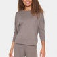 Saint Tropez Mila Round Neck Jumper | Iron Melange