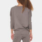 Saint Tropez Mila Round Neck Jumper | Iron Melange