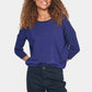 Saint Tropez Mila Round Neck Jumper | Midnight Sail