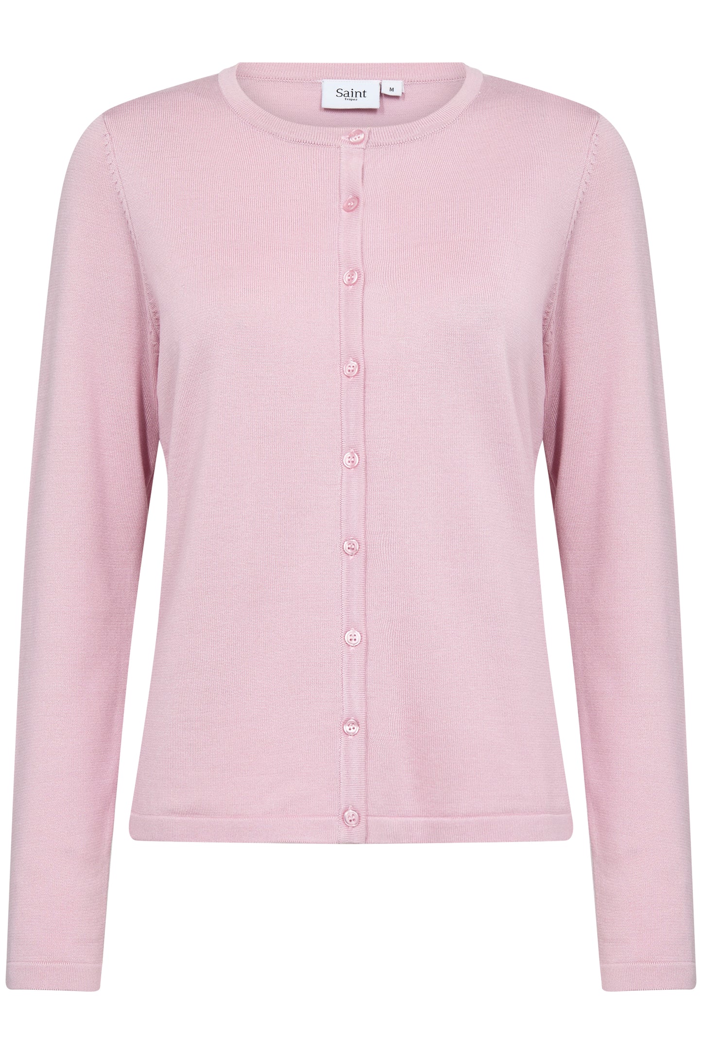 Saint Tropez MilaSZ Round Neck Cardigan | Pink Nectar