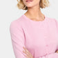 Saint Tropez Mila Round Neck Cardigan | Pink Nectar