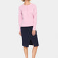 Saint Tropez Mila Round Neck Cardigan | Pink Nectar