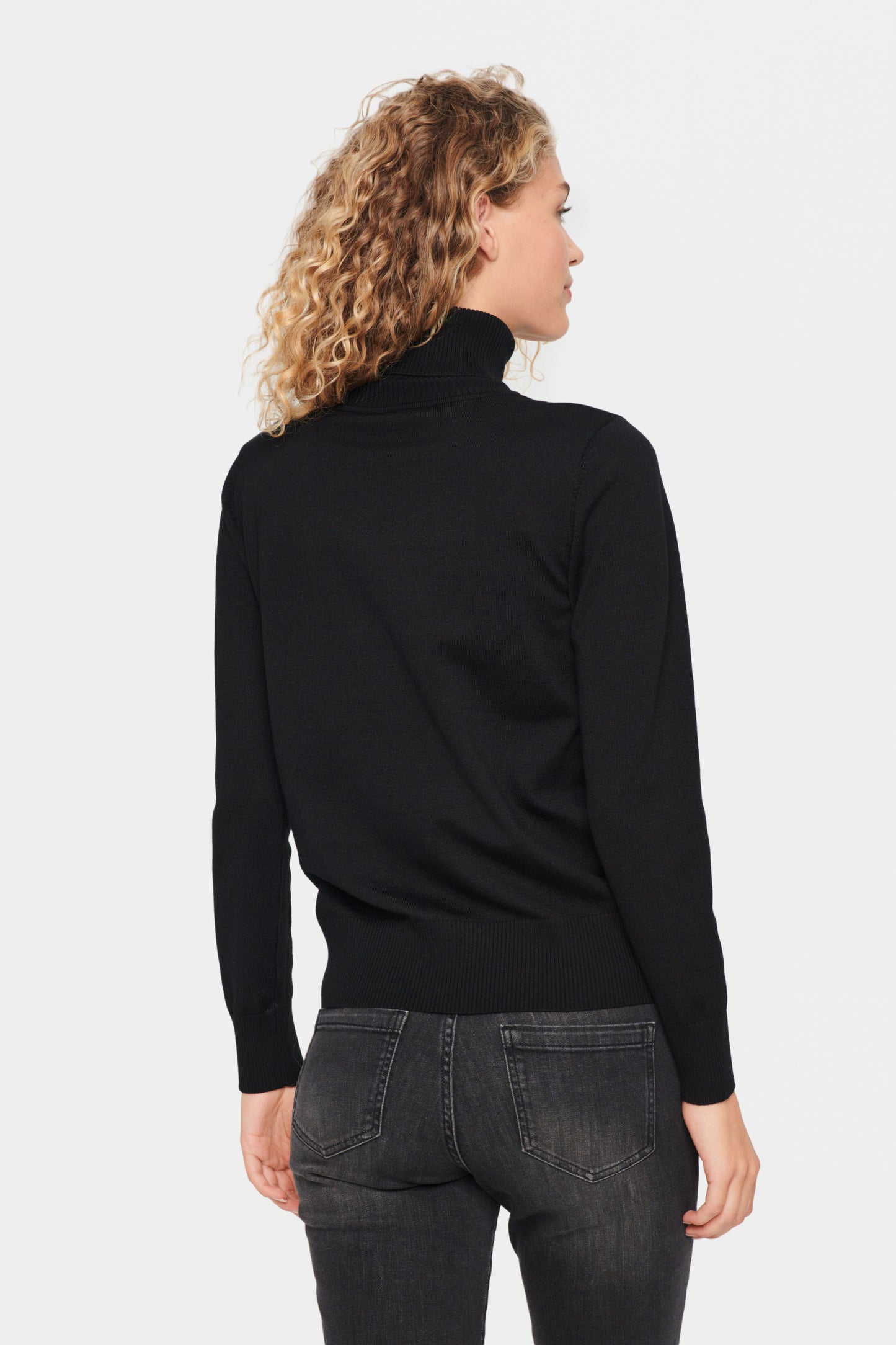 Saint Tropez Mila Rollneck Pullover | Black